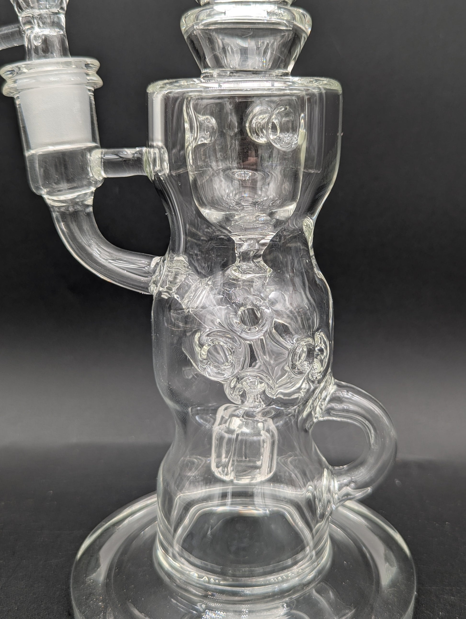 11" Clear Swiss Sphere Recycler Bong-Avernic Smoke Shop