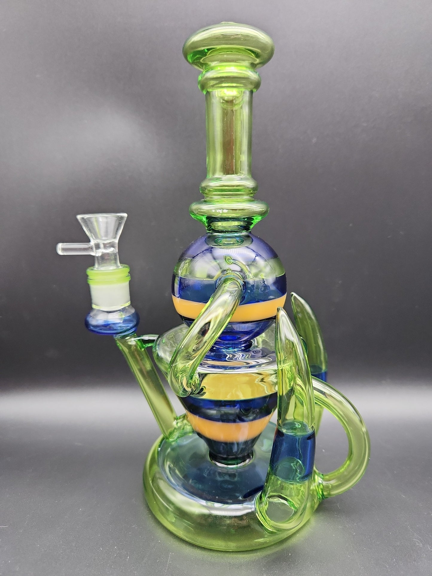 11" Hollowfoot Horn Recycler Water Pipe-Avernic Smoke Shop