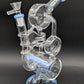12" Barrel Chamber Coil Recycler Bong