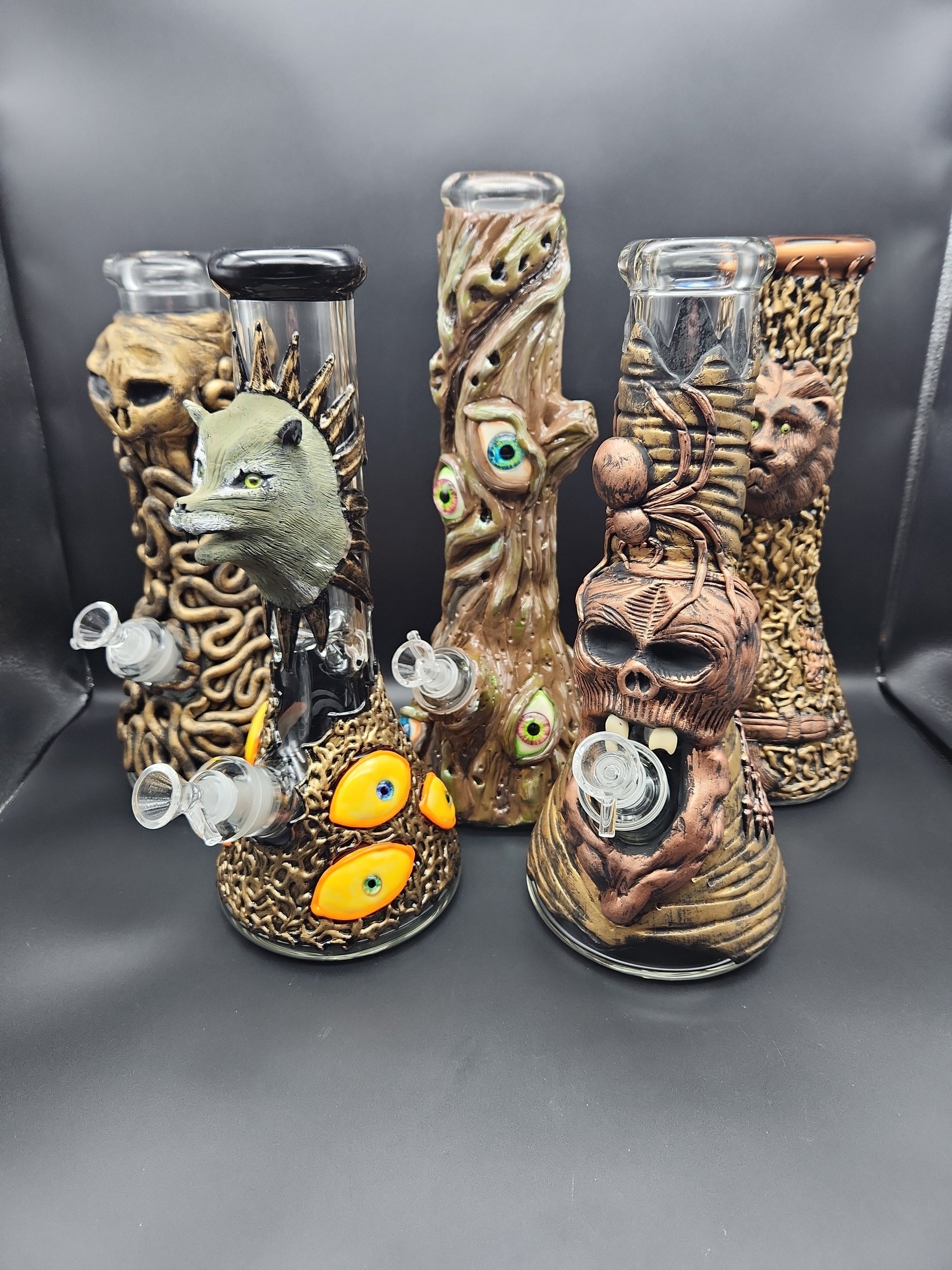 13" 3D Graphic Beakers Assorted Designs-Avernic Smoke Shop