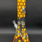 13" Honeycomb Bee 9mm Beaker Bong-Avernic Smoke Shop