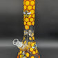 13" Honeycomb Bee 9mm Beaker Bong-Avernic Smoke Shop