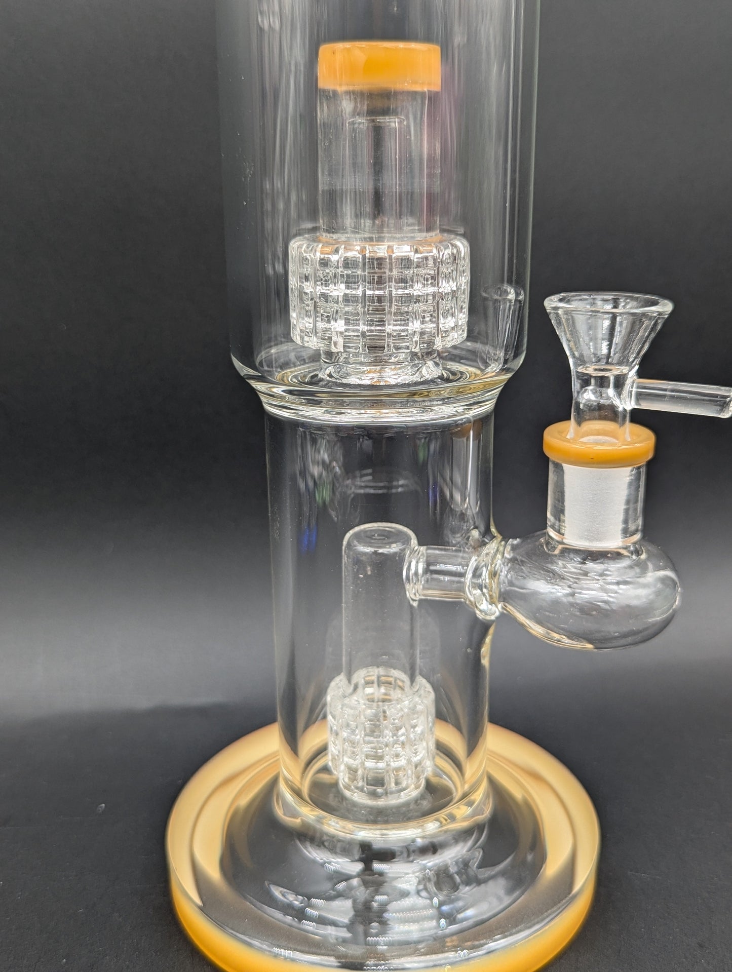 13.5" Dual Matrix Straight Tube Bong-Avernic Smoke Shop