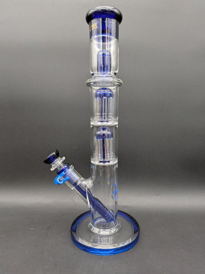 13.5" Phoenix Double Tree Straight Tube Bong