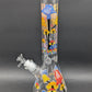 14" Glow in the Dark Mushrooms Beaker Bong