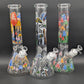 14" Glow in the Dark Mushrooms Beaker Bong