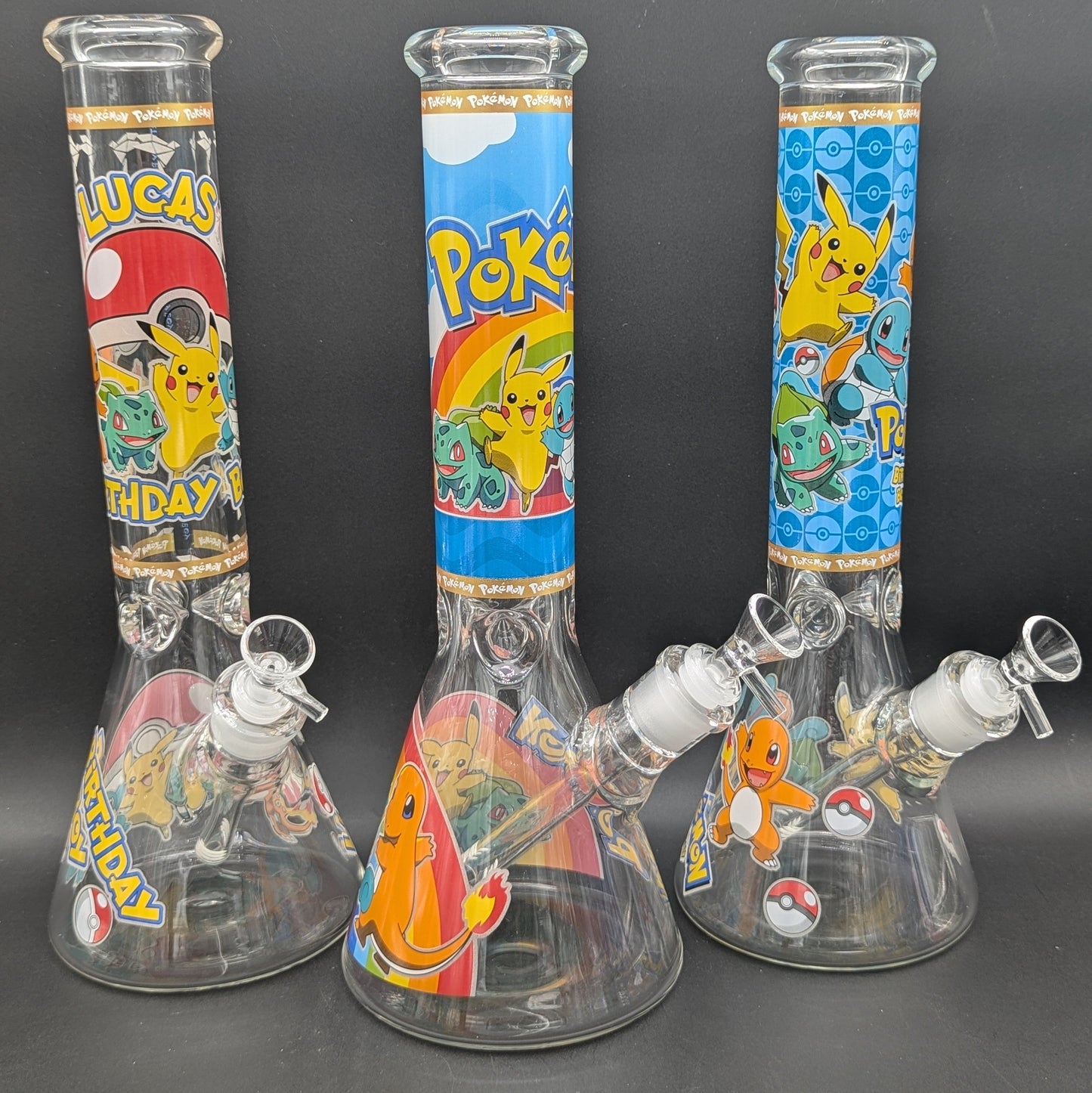 14" Monster Friends 7mm Beaker Bong