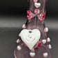 14" Pink Pearl Heart Beaker Bong-Avernic Smoke Shop