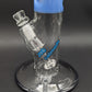 14" Zob Glass Straight Tube w/ Color
