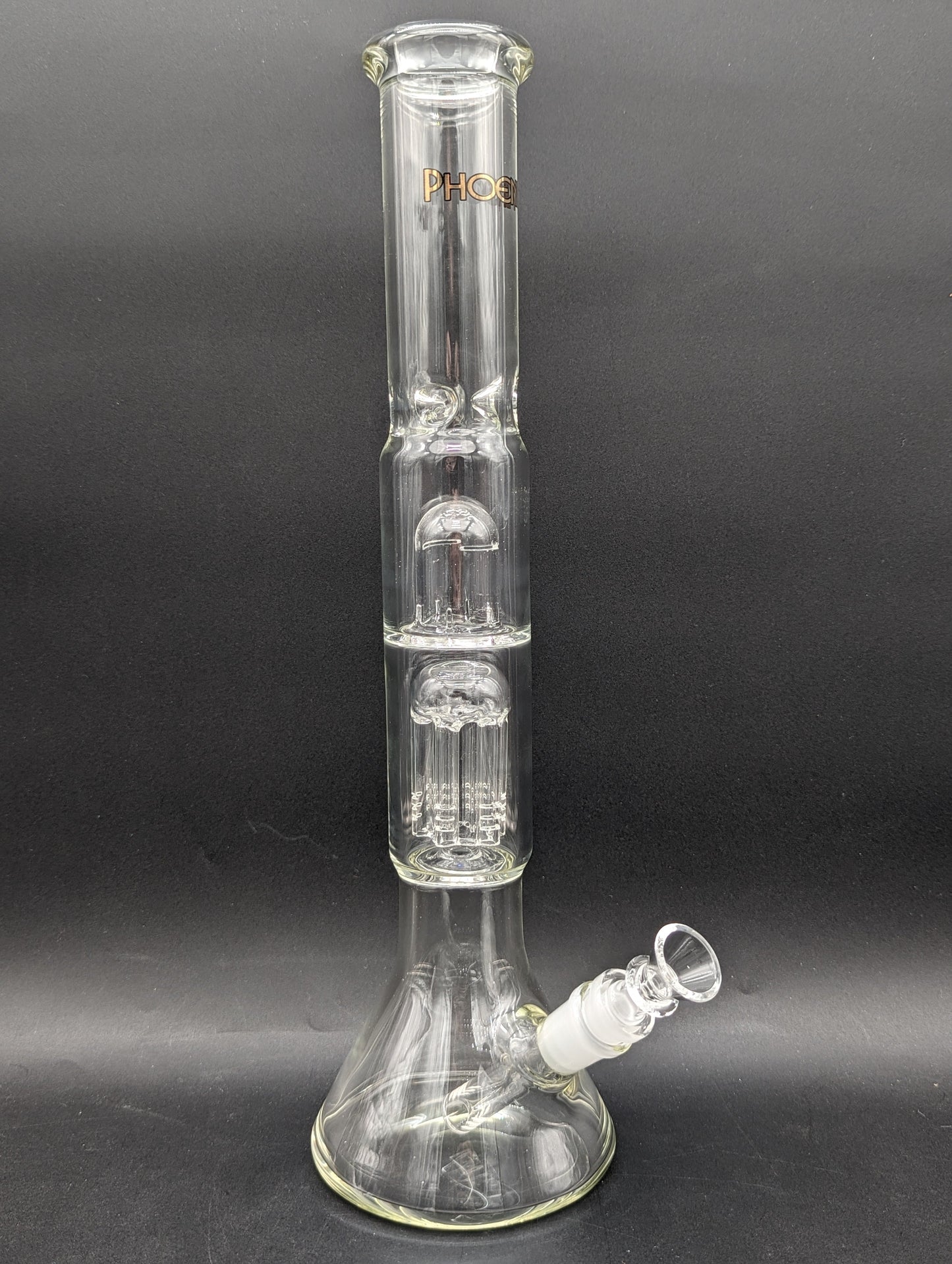 15" Phoenix Beaker w/ Tree and Splash Guard-Avernic Smoke Shop
