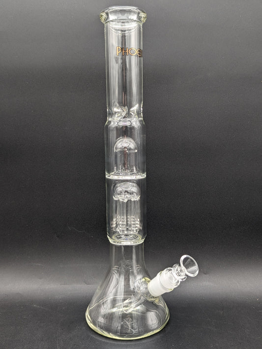 15" Phoenix Beaker w/ Tree and Splash Guard-Avernic Smoke Shop