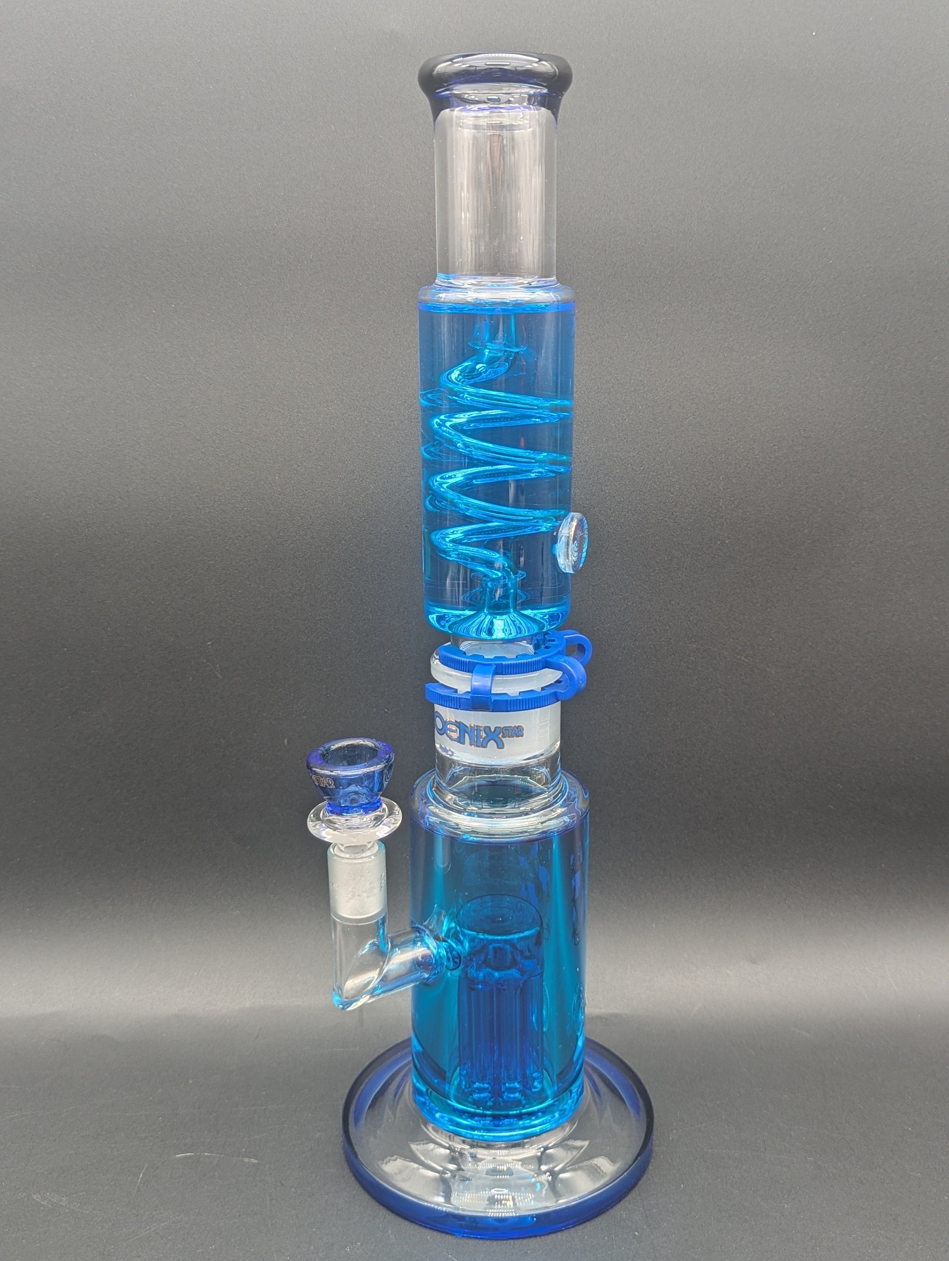 15" Phoenix Dual Glycerin Bong w/ Tree Perc-Avernic Smoke Shop