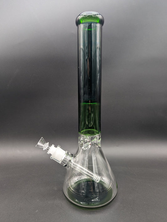 15.5" Two Tone Color Beaker Bong