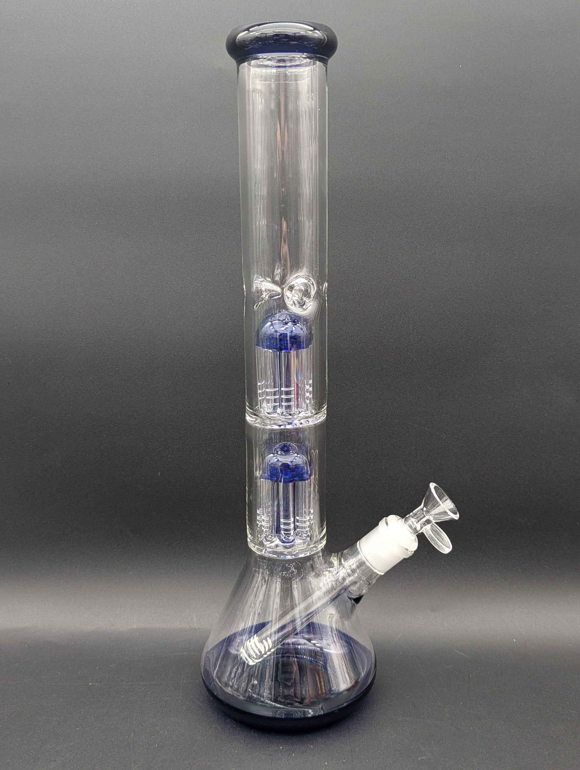 16" Double Tree Color Accent Beaker Bong-Avernic Smoke Shop