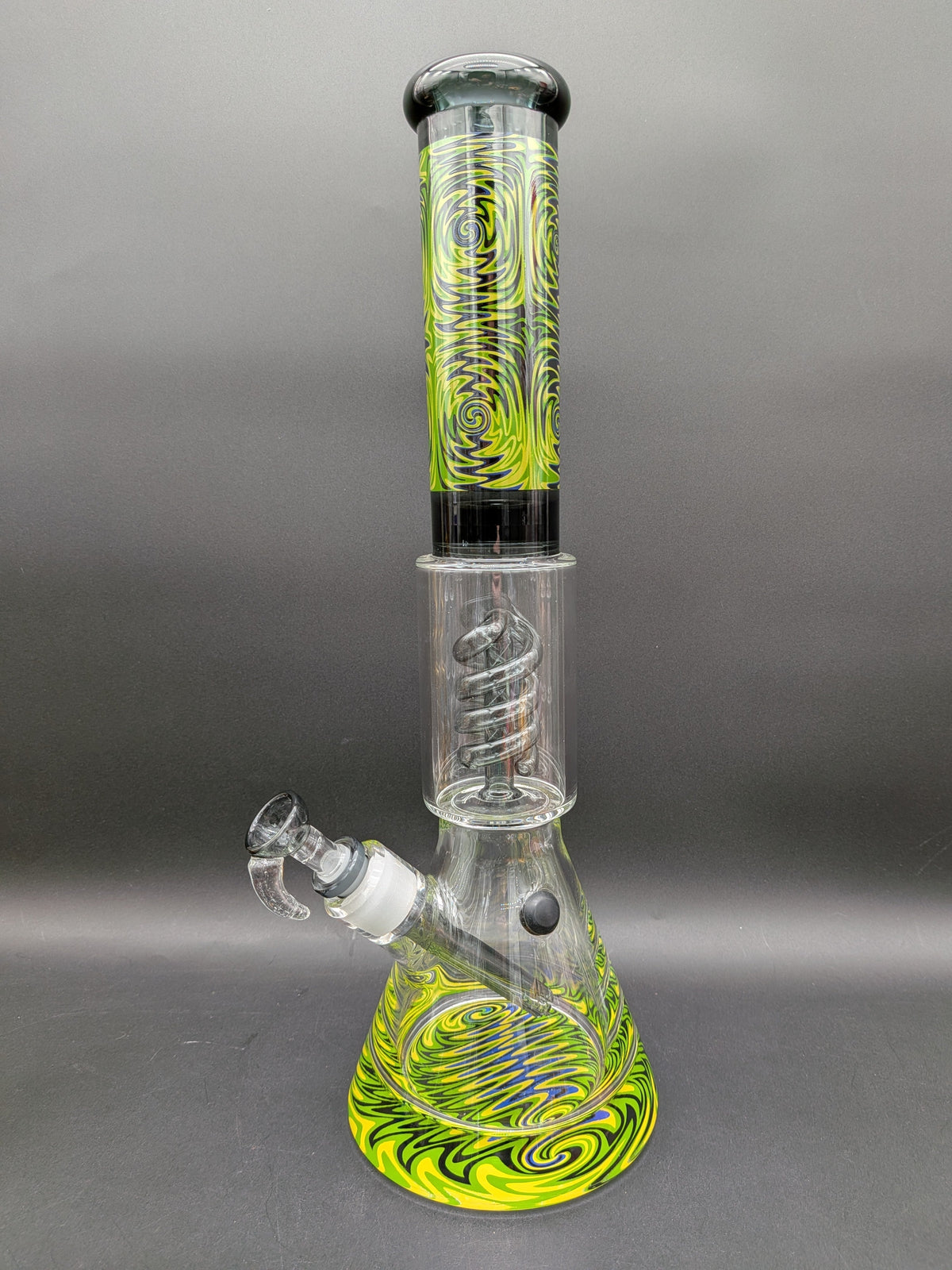 16" Wig Wag Coil Perc Beaker Bong