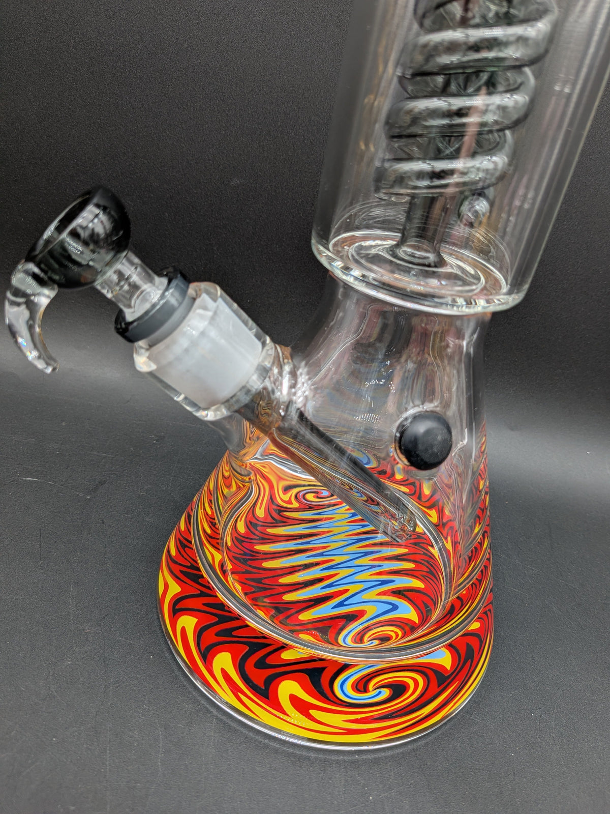 16" Wig Wag Coil Perc Beaker Bong
