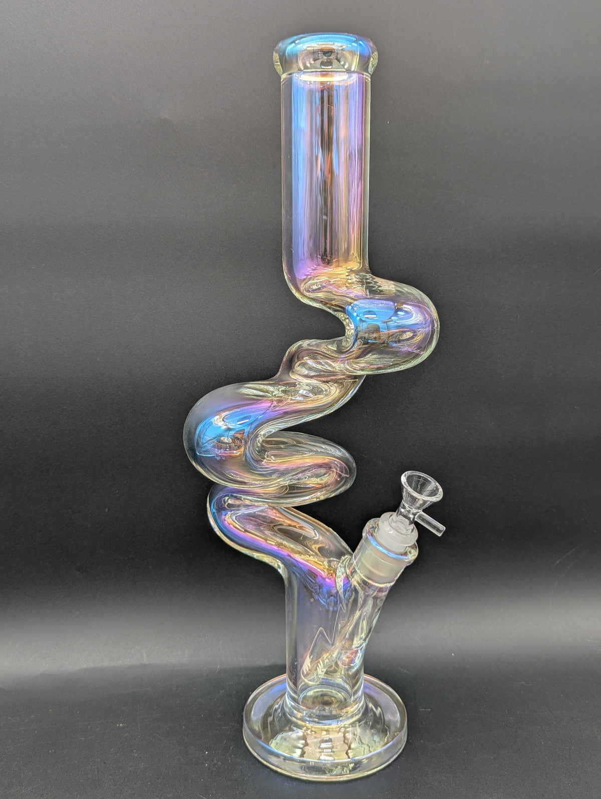 17" Iridescent Multi Kink Bong-Avernic Smoke Shop