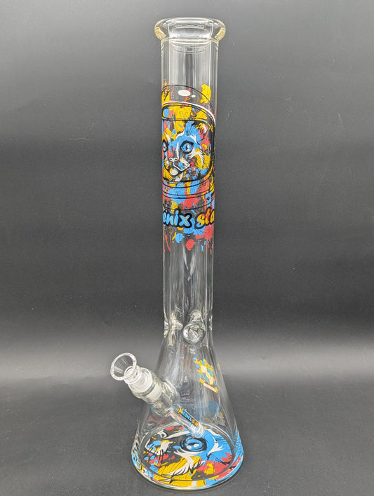 17" Phoenix Astro Cat Color Splash Beaker