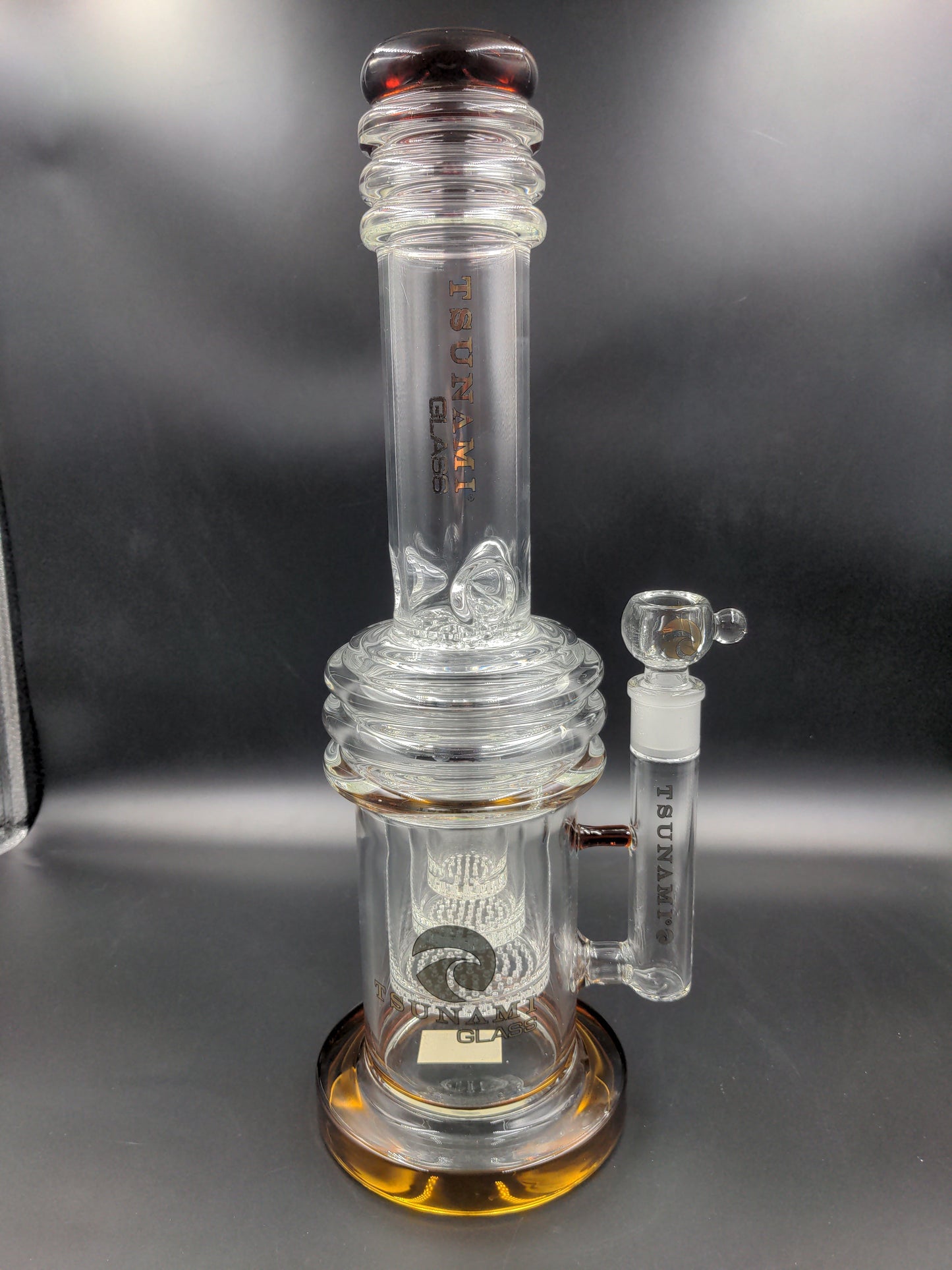 17" Tsunami Triple Honeycomb Heart Perc - Avernic Smoke Shop