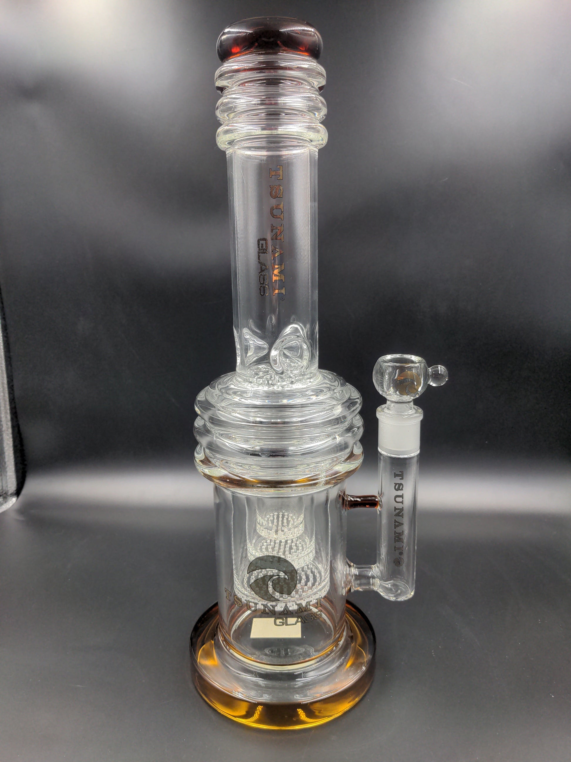 17" Tsunami Triple Honeycomb Heart Perc - Avernic Smoke Shop