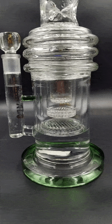 17" Tsunami Triple Honeycomb Heart Perc - Avernic Smoke Shop