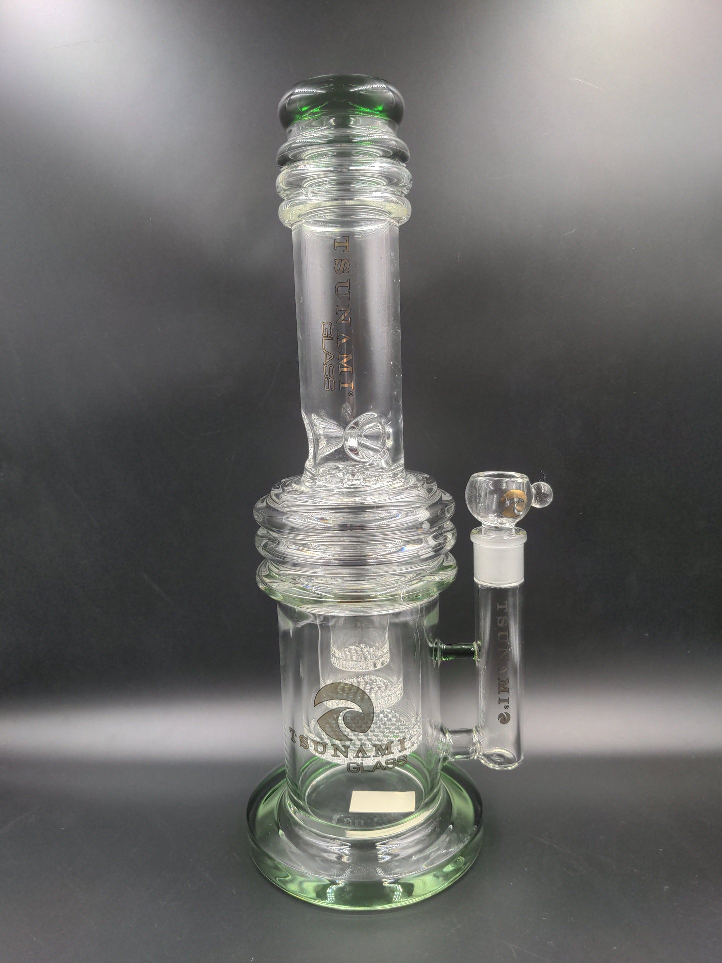 17" Tsunami Triple Honeycomb Heart Perc - Avernic Smoke Shop