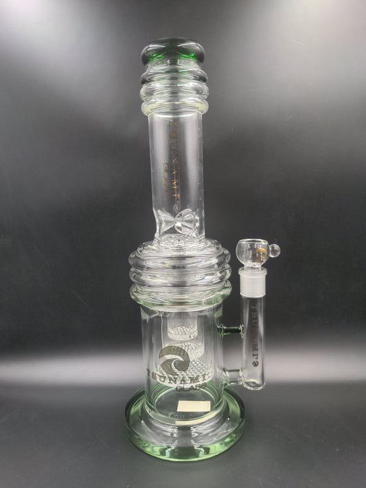 17" Tsunami Triple Honeycomb Heart Perc - Avernic Smoke Shop