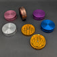 2 Piece Aluminum Grip Herb Grinder-Avernic Smoke Shop