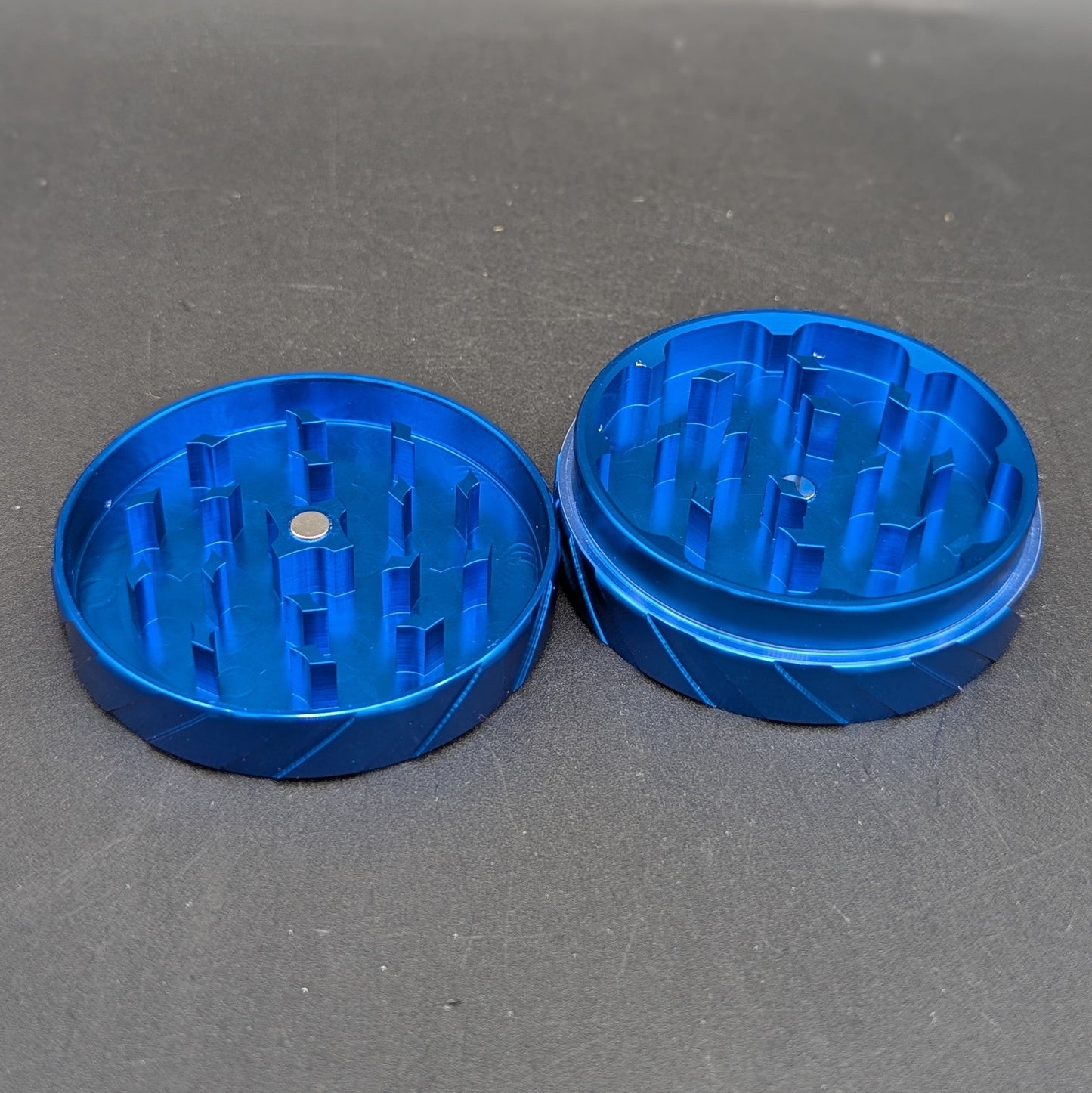 2 Piece Aluminum Grip Herb Grinder-Avernic Smoke Shop