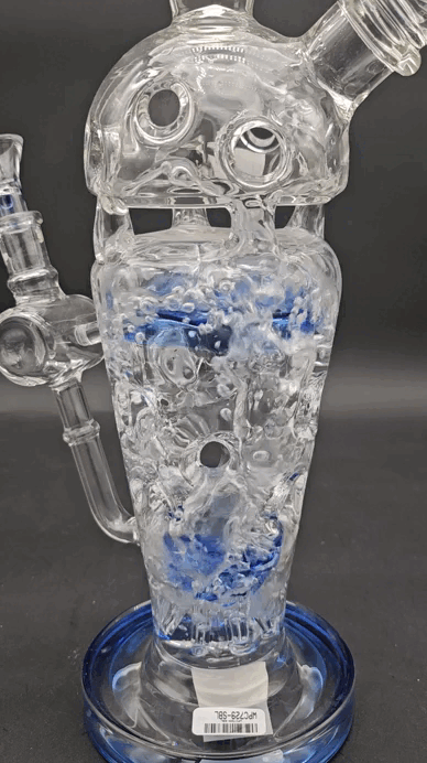 Lookah Glass - 13.5" Fabb Egg Milkshake Water Pipe-Avernic Smoke Shop