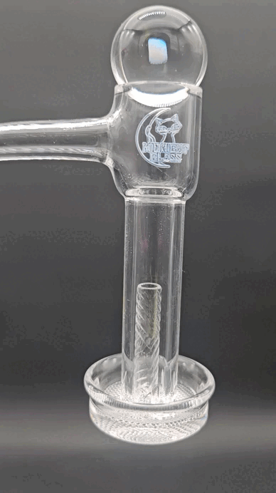 Midnight Quartz Grided Slurper Set 10mm-Avernic Smoke Shop