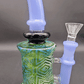 9.5" Etched Hollowfoot Water Pipe-Avernic Smoke Shop