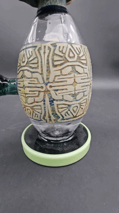 7" Aztec Egg Body Water Pipe-Avernic Smoke Shop