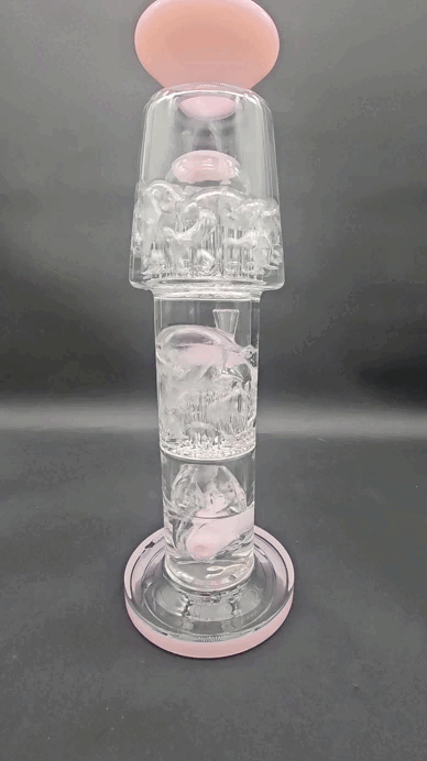 Cheech Glass - 16" Watch Me Stack My Bubbles Water Pipe