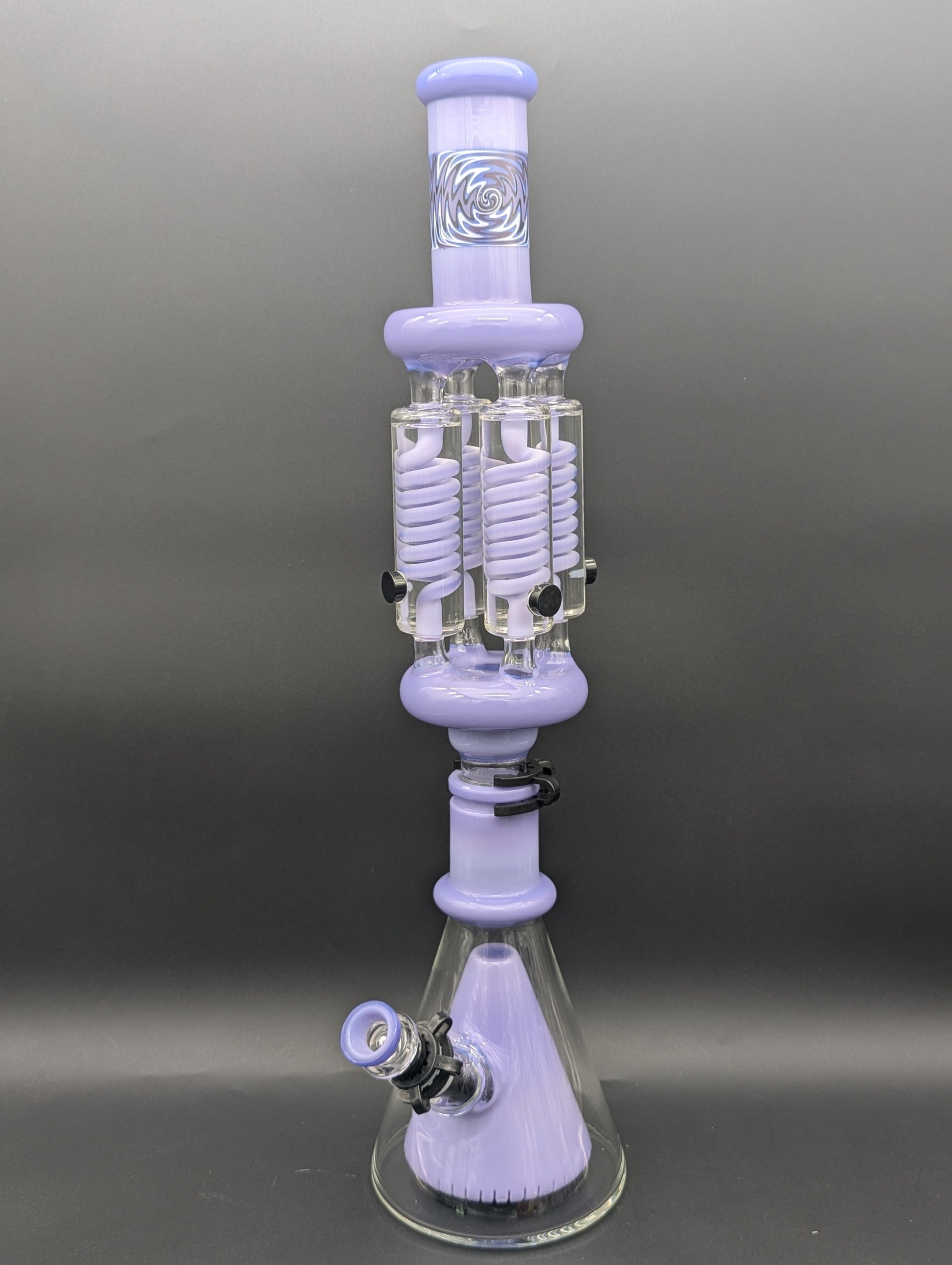 21" Quad Glycerin Coil Bong w/ Collins Perc-Avernic Smoke Shop