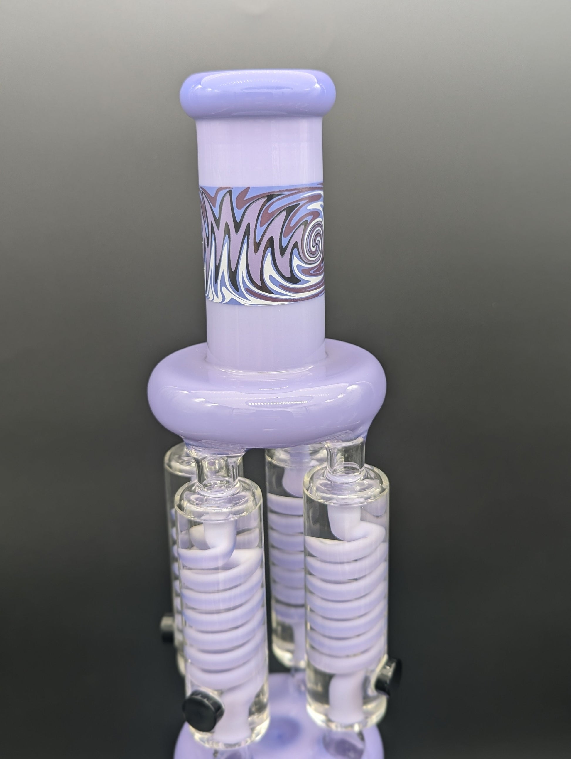 21" Quad Glycerin Coil Bong w/ Collins Perc-Avernic Smoke Shop