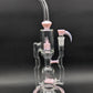 2K Glass 16" Dual Perc Recycler - Pink Cadillac