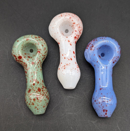 3" Blood Splatter Small Hand Pipe-Avernic Smoke Shop