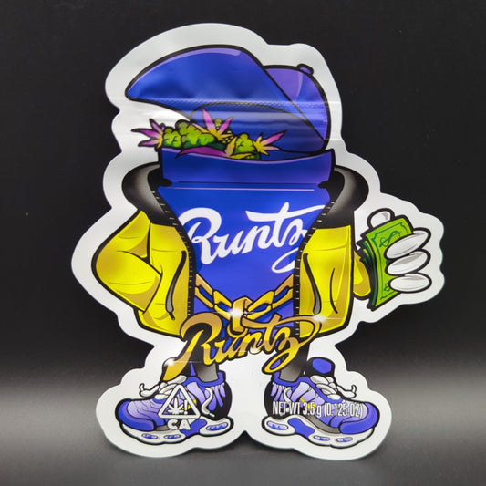 Top Bar 3.5g Runtz Chains Mylar Bags Die Cut-Avernic Smoke Shop