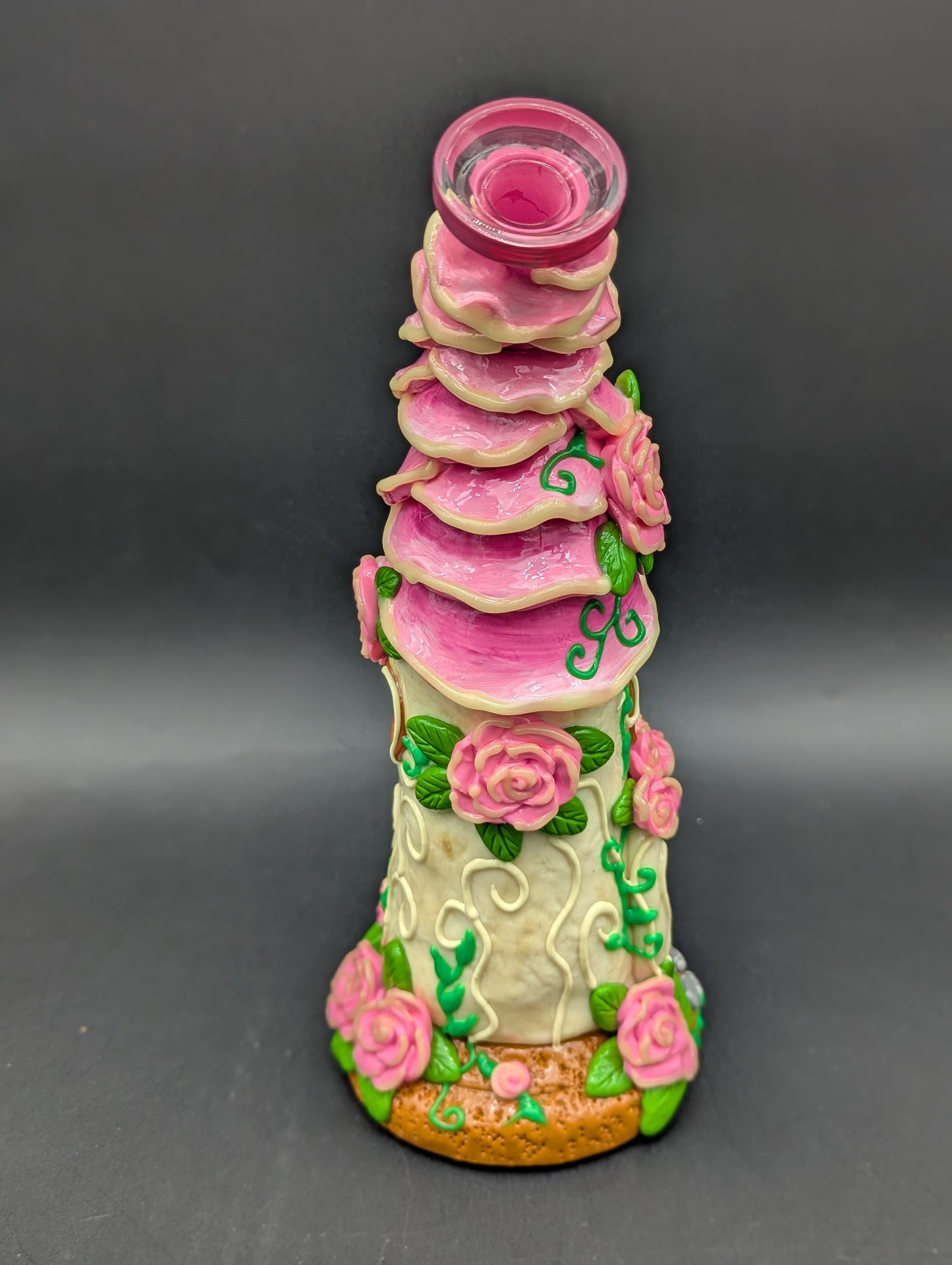 3D 10" Rose Petal House Water Pipe
