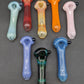 4" Fritted Spoon Pipes - by Branded Glass