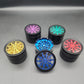4 Part Lightning Herb Grinder Aluminum w/ Acrylic Window - 60mm-Avernic Smoke Shop