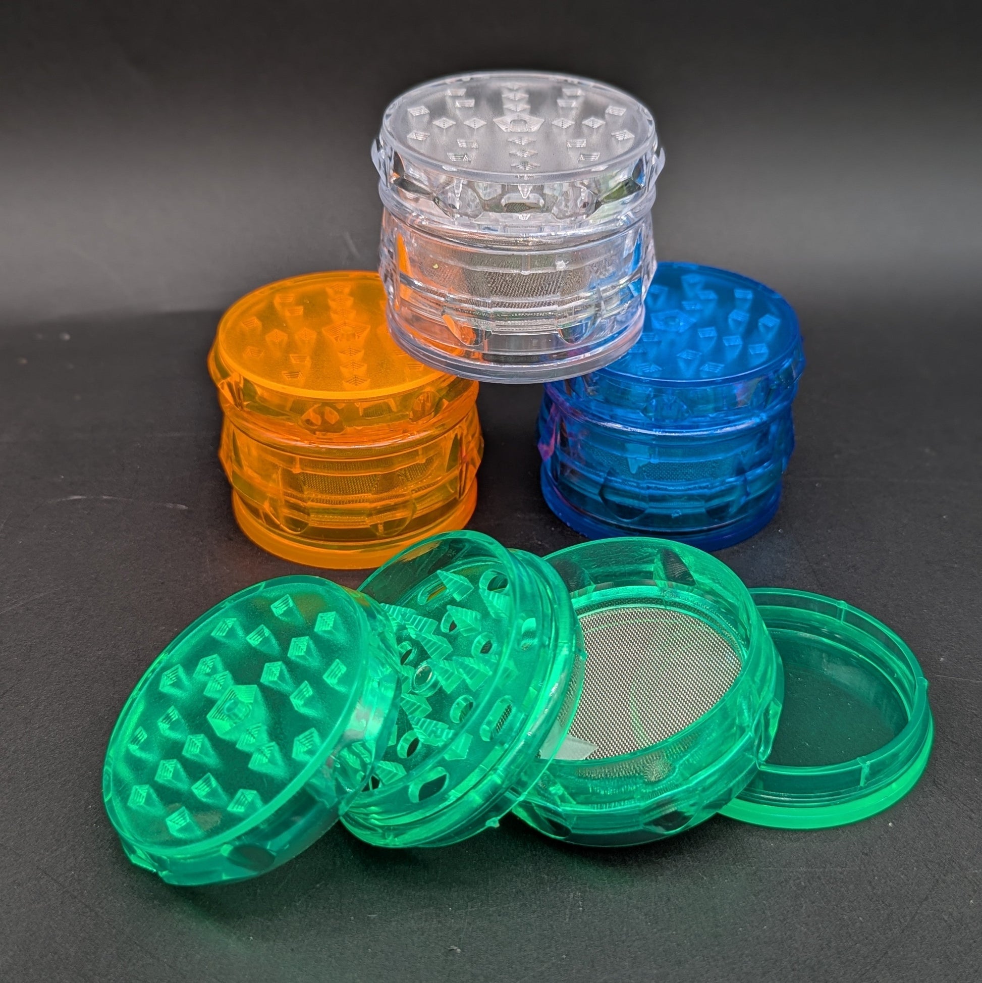 4 Piece Acrylic Snap-In Grinder-Avernic Smoke Shop