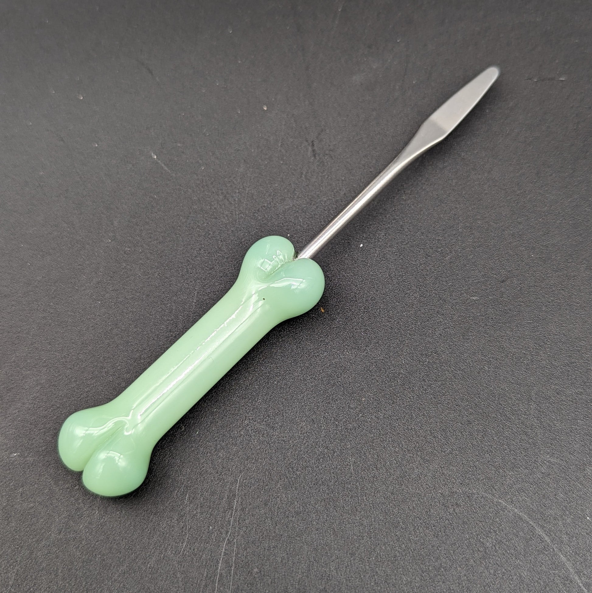 5" Glass Bone Dab Tool w/ Steel Tip-Avernic Smoke Shop