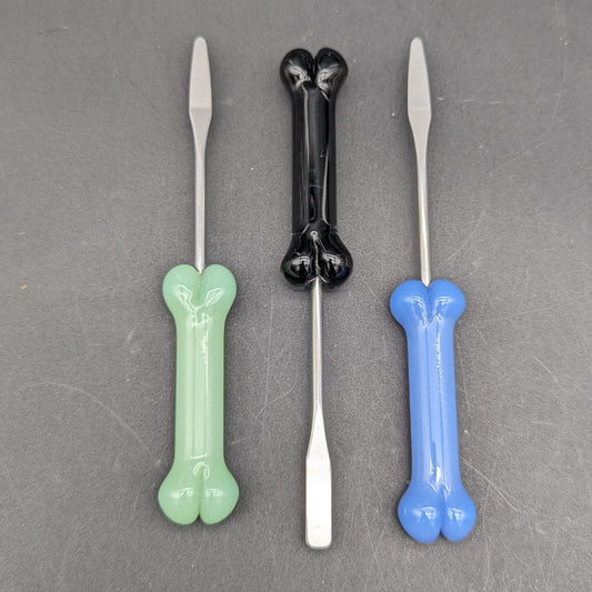 5" Glass Bone Dab Tool w/ Steel Tip-Avernic Smoke Shop