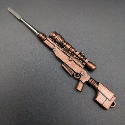 5" Gun Design Metal Dab Tool-Avernic Smoke Shop