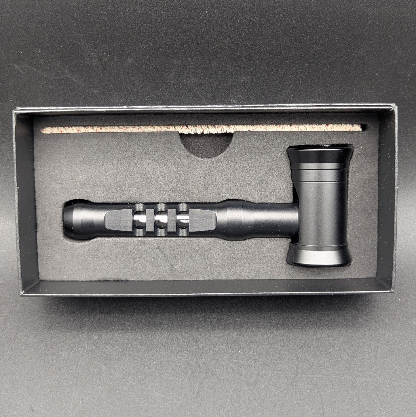 5" Metal and Glass Hammer Hand Pipe
