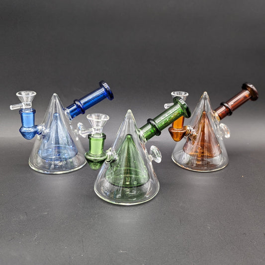 5" Multi Hole Pyramid Water Pipe