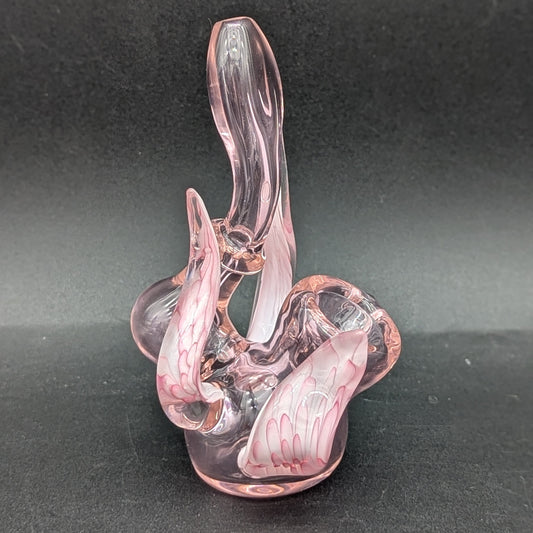 5" Pink Flower Petal Bubbler