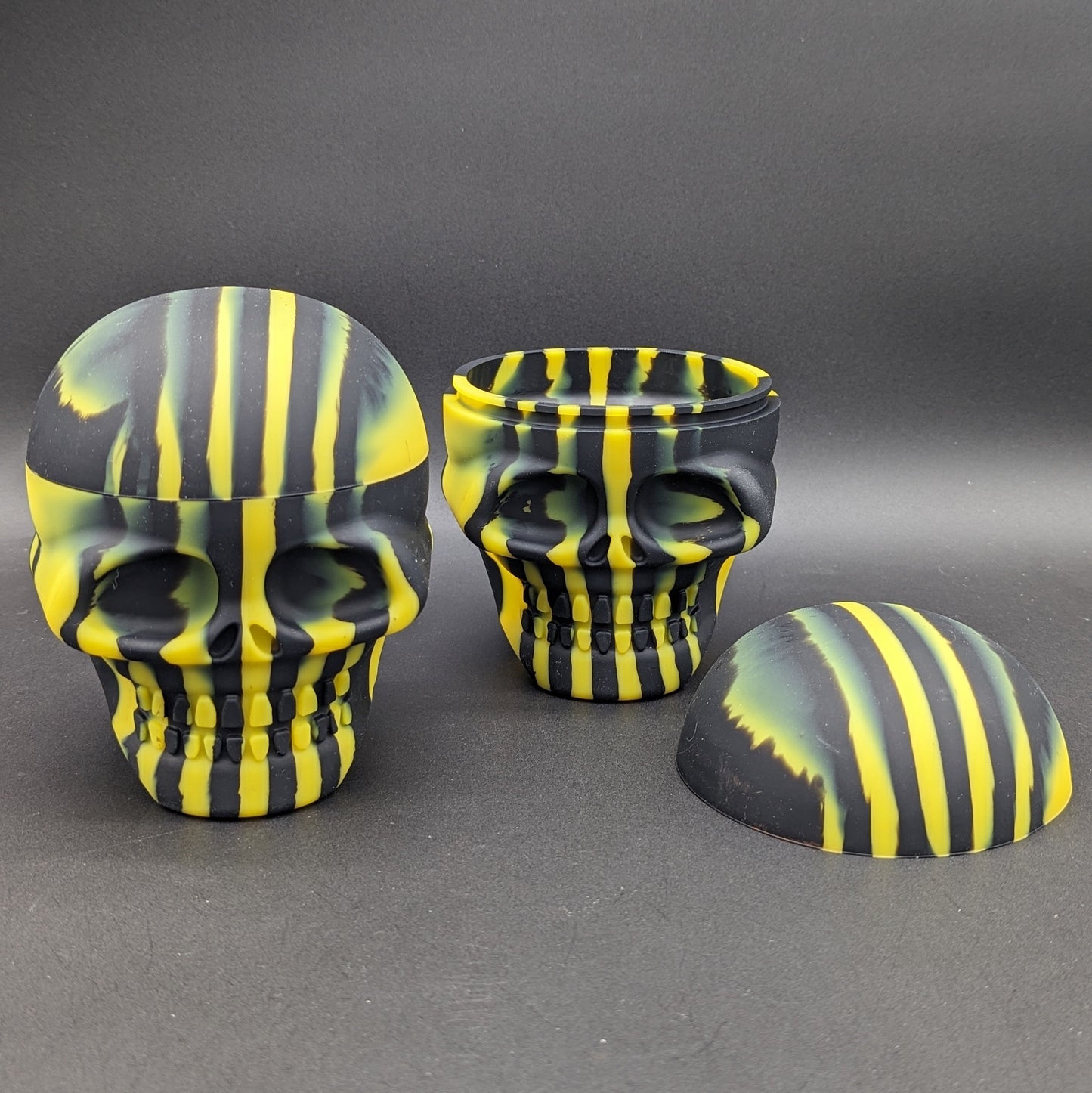 500ml Skull Silicone Wax Container-Avernic Smoke Shop